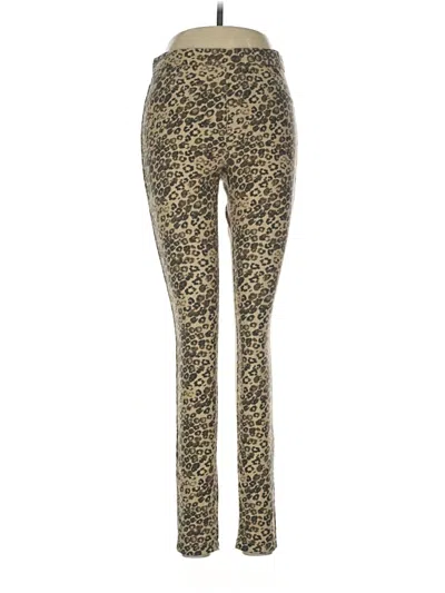 Pre-owned Hue Jeggings In Gold