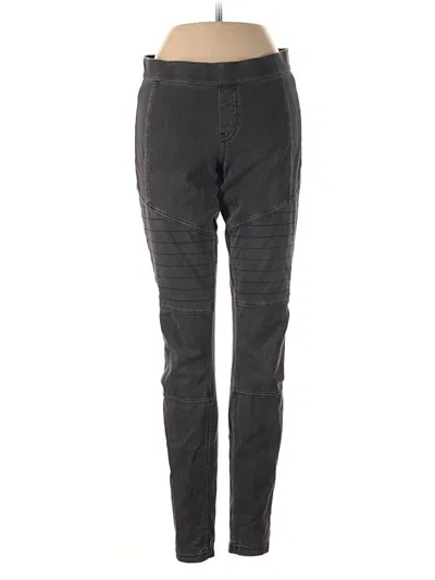 Pre-owned Hue Jeggings In Gray