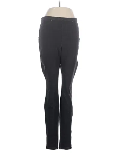 Pre-owned Hue Jeggings In Gray