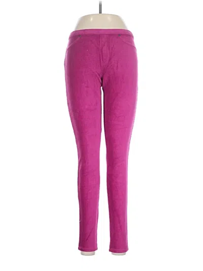 Pre-owned Hue Jeggings In Purple