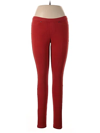 Pre-owned Hue Jeggings In Red