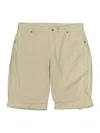 Hue Khaki Shorts In Neutral