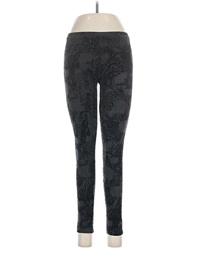 Pre-owned Hue Leggings In Black
