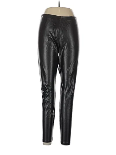 Pre-owned Hue Leggings In Black