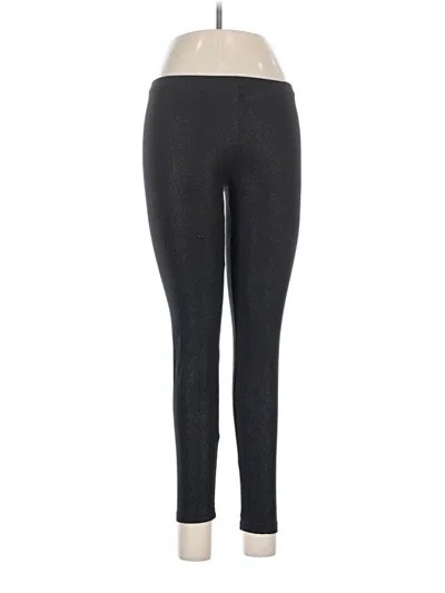 Pre-owned Hue Leggings In Black