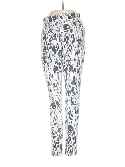 Pre-owned Hue Leggings In White