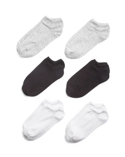 Hue Liner Socks, Set Of 6 In Black