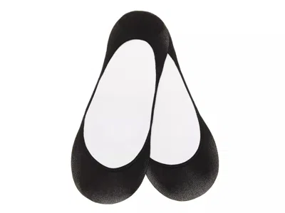 Hue Low Cut No Show Liners 2 Pack In Black