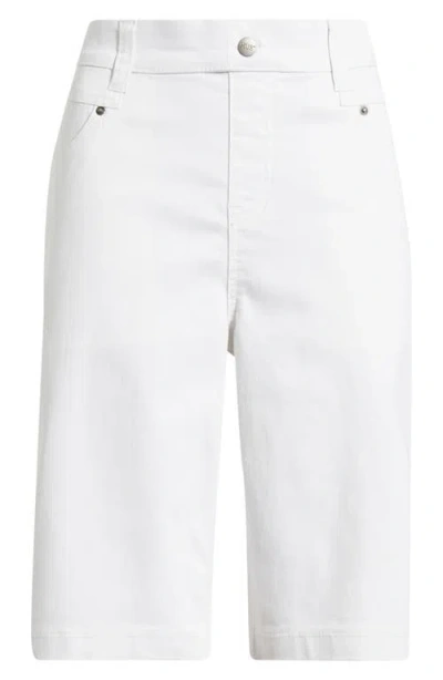 Hue Mid Rise Bermuda Shorts In White