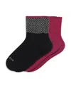 Hue Women's Wool-blend Mini Crew Socks, 2-pack In Diamond Pack