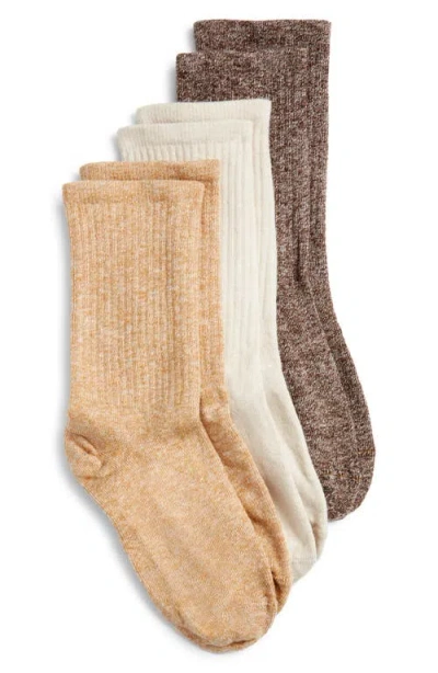 Hue Must Have 3-pack Assorted Crew Socks In Multi
