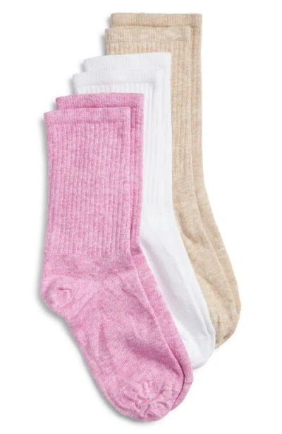 Hue Must Have 3-pack Assorted Crew Socks In Multi