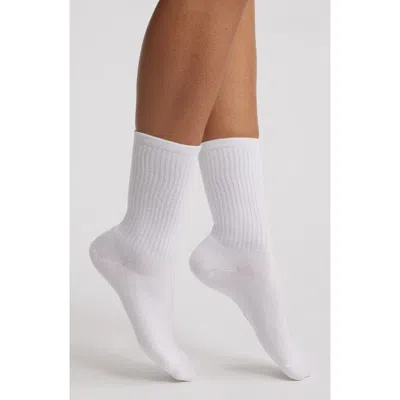 Hue Must Have Crew Socks In White