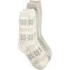 Hue Nordic Snowflake Boot Socks, Pack Of 2 In Ivory Pack