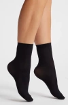 Hue Opaque Anklet Socks In Black