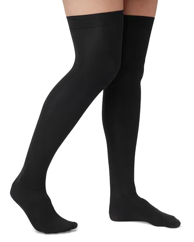 Hue Opaque Over The Knee Socks In Black