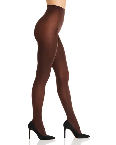 Hue Opaque Sheer To Waist Tights In Brown