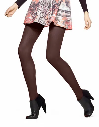 Hue Opaque Sheer To Waist Tights In Espresso In Brown