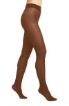Hue Opaque Sheer To Waist Tights In Cocoa