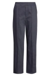 Hue Pintuck Wide Leg Pull-on Pants In Indigo