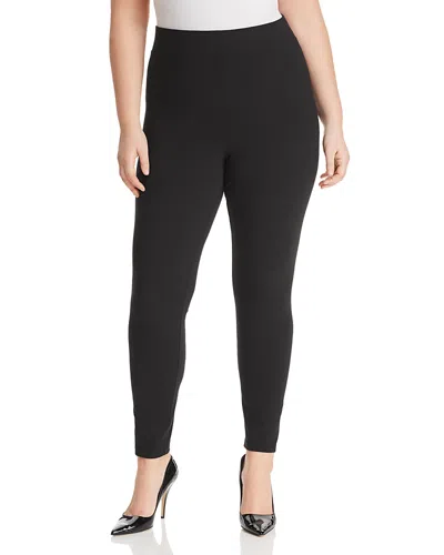 Hue Plus Wide Waistband Ultra Leggings In Black