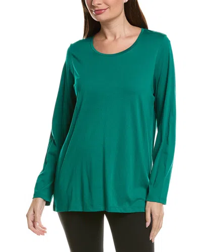 Hue Scoop Neck Pajama T-shirt In Green