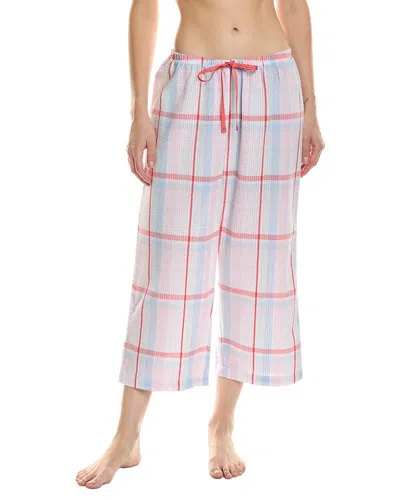 Hue Seersucker Pajama Capri In Multi