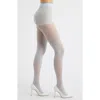 Hue Sheer Control Top Tights In Blue
