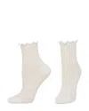 Hue Sheer Rib Anklet Socks In Sand