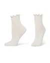 Hue Sheer Rib Anklet Socks In White