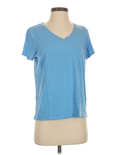 Pre-owned Hue Short Sleeve T-shirt In Blue