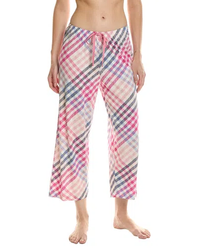 Hue Sketchy Plaid Pajama Capri In Multi