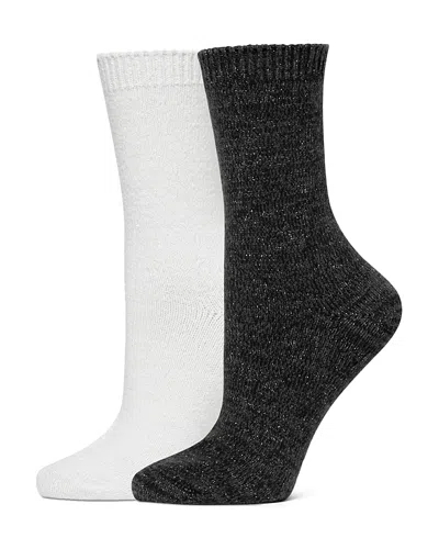 HUE SPARKLE MARLED CREW SOCKS, PACK OF 2