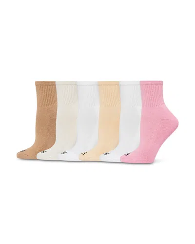 Hue Sport Mini Crew Socks, Pack Of 6 In Multi
