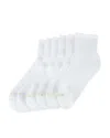 Hue Sport Mini Crew Socks, Pack Of 6 In White