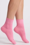 Hue Sporty Shortie Sneaker Socks In Bubblegum