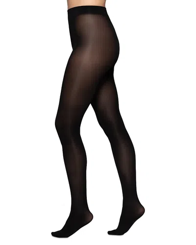 Hue Super Gloss Opaque Tights In Black