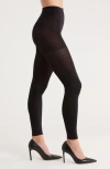 Hue Super Opaque Control Top Footless Tights In Black