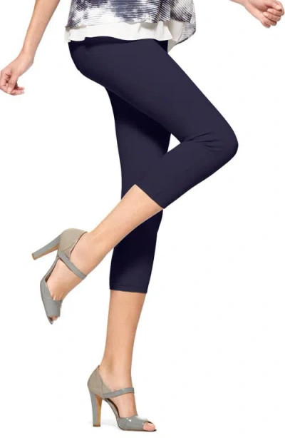 Hue 'super Smooth' Denim Capris In Blue