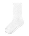 Hue Textured Dot Socks In White