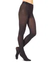 Hue Tights - Super Opaque Control Top In Black