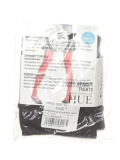 Pre-owned Hue Tights In Burgundy