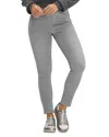 Hue Ultra-soft High-waisted Denim Leggings In Silver Grey Wash