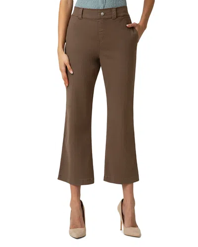 Hue Ultra Stretch Chino Pants In Brown