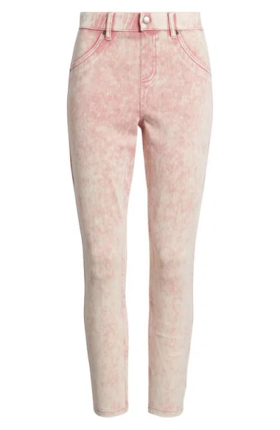 Hue Ultra Ultrasoft High Rise Denim Skimmer Leggings In Pink