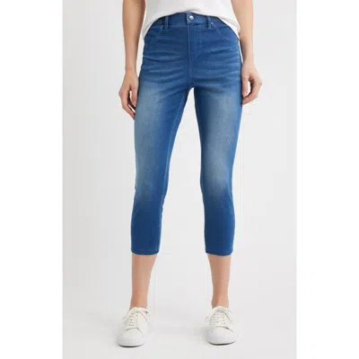 Hue Ultrasoft Denim Capri Leggings In Animal Print