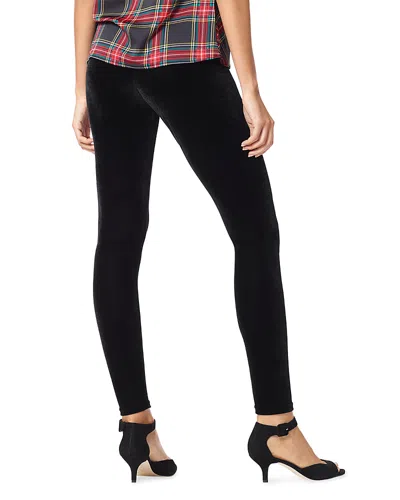 Hue Velvet High Rise Leggings In Black