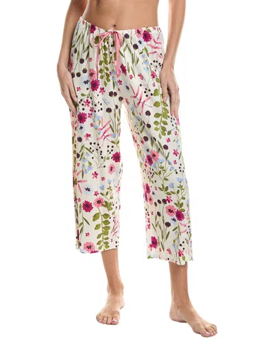 Hue Wild Grove Pajama Capri Pant In Multi