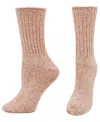 Hue Women's 2-pack Tweed Rib Boot Socks In Brown