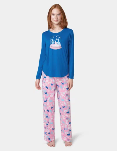 Hue Women's 2-pc. Timeless Soft Jersey Packaged Pajama Set In Olympian Blue